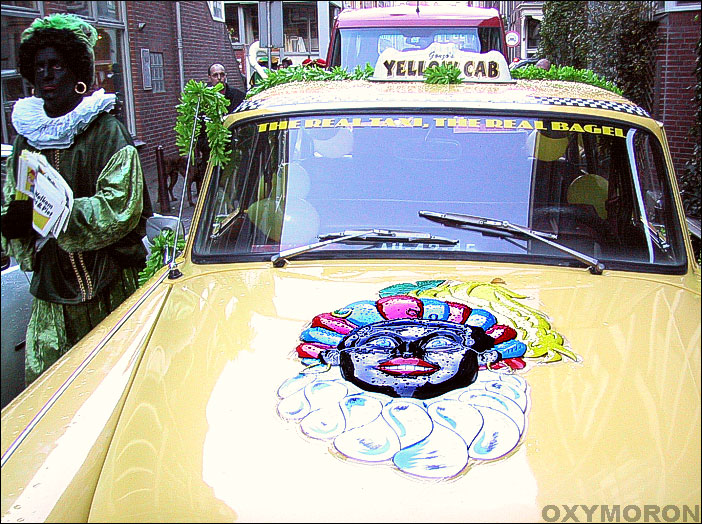 zwarte piet taxi